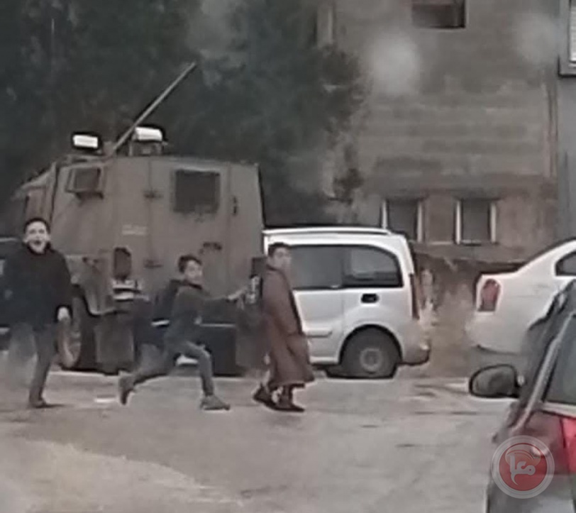 اصابات بالاختناق- الاحتلال يقتحم بلدة قراوة بني حسان