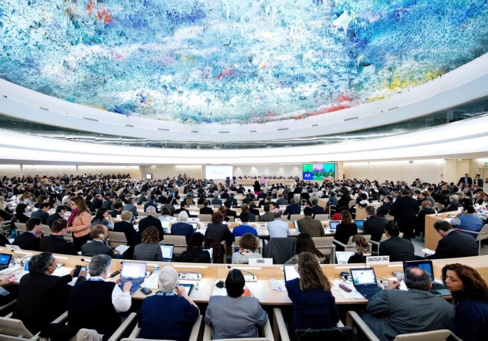 The Human Rights Council adopts a resolution calling for updating the list of companies operating in the settlements