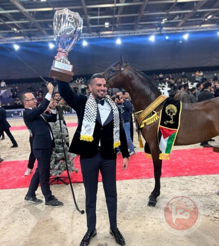 حصان فلسطيني يتوج بلقب بطل العالم لجمال الخيول 2021