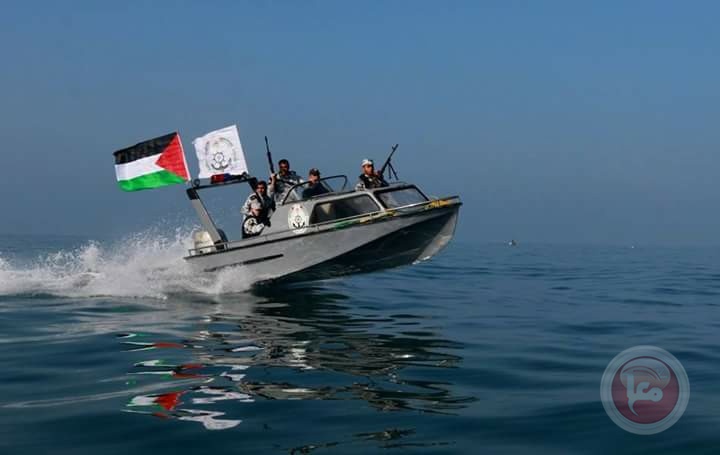 Occupation boats chasing fishermen's boats in the Rafah Sea