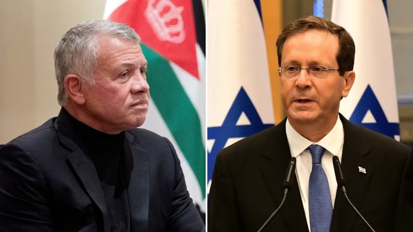 Tomorrow, the Israeli president will visit Jordan to meet King Abdullah