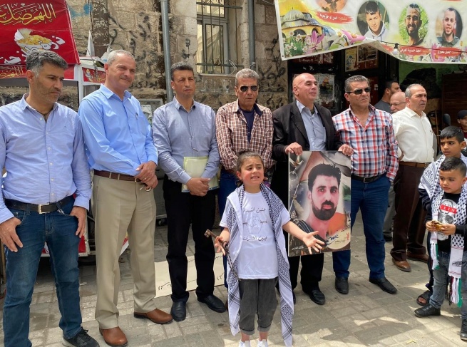 A pause in Jenin on the occasion of Prisoner's Day