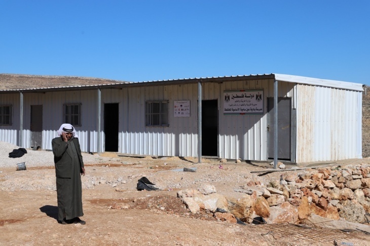 The Occupation Court decides to demolish the school of the Ain Samia Al-Badawi community