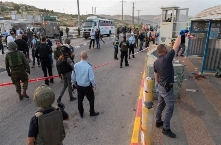 The occupation alleges that the "Salem" checkpoint was exposed  to shoot