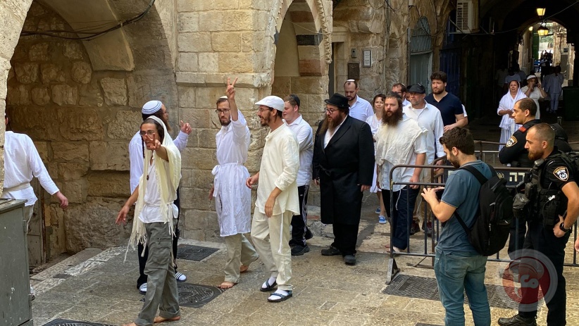 Updated: 336 settlers storm Al-Aqsa and arrests from the squares
