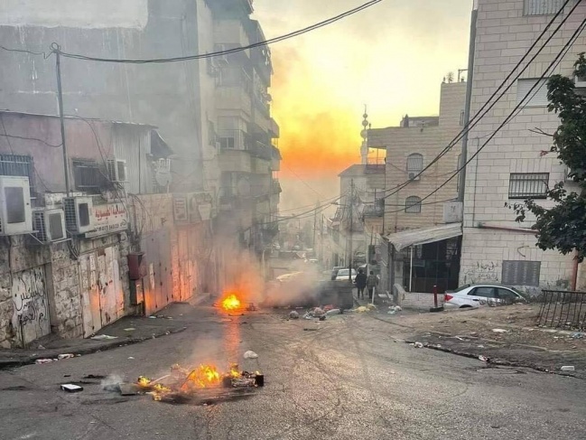 Clashes in Shuafat refugee camp