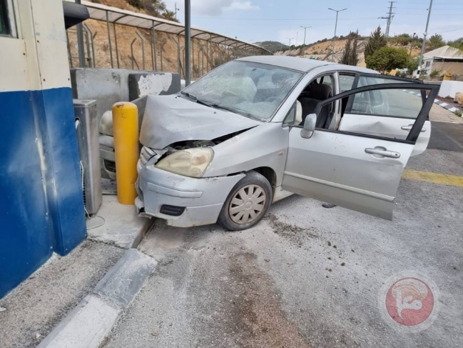 اصابة سائق فلسطيني على حاجز برطعة.. الاحتلال يشتبه بعملية دهس 