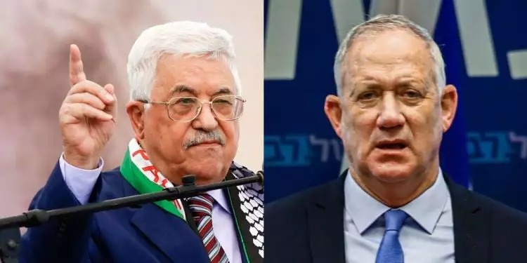 Gantz calls “Abu Mazen”  hours before leaving office