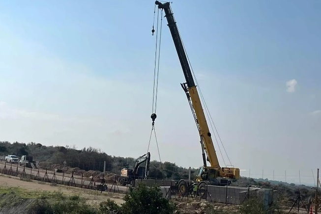 Israel is building a new concrete wall in the northern West Bank