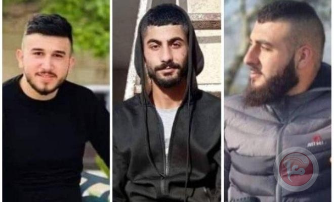 Gaza - Palestinian factions mourn the three martyrs of Jenin