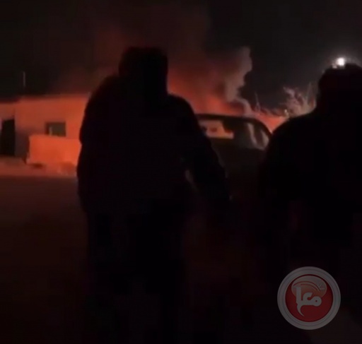 Watch...the settlers attack the town of Jalud and burn cars