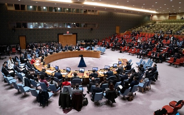 The Security Council considers the settlements an “obstacle” to  In front of peace