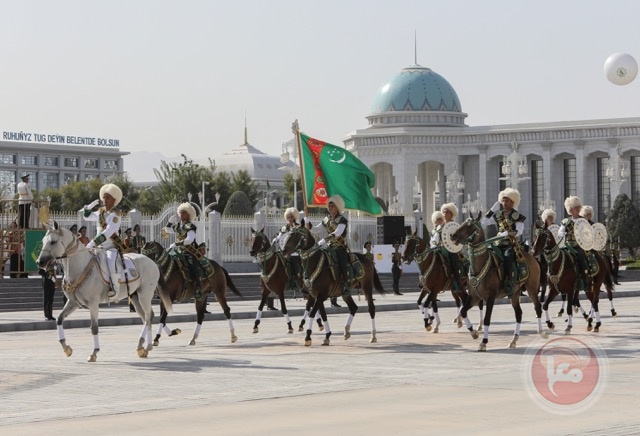 Military parade in Ashgabat, the capital of Turkmenistan