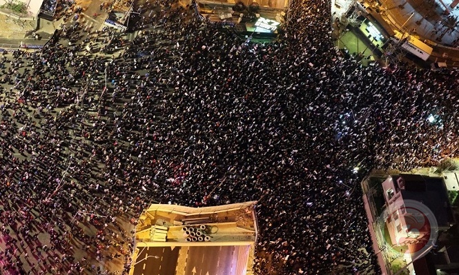 Thousands take part in the Israeli right-wing demonstration in support of the elimination plan