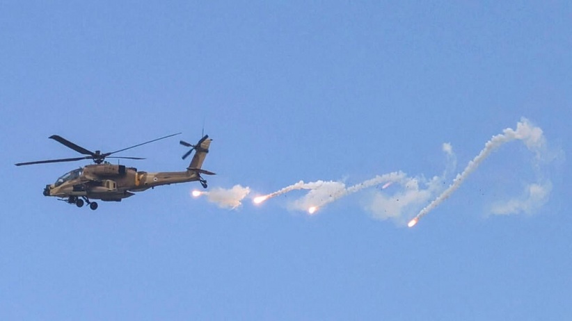 The occupation acknowledges... The bullets of the resistance fighters in Jenin hit an Apache helicopter