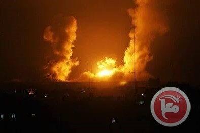 محدث- 4 اصابات في قصف اسرائيلي على قطاع غزة